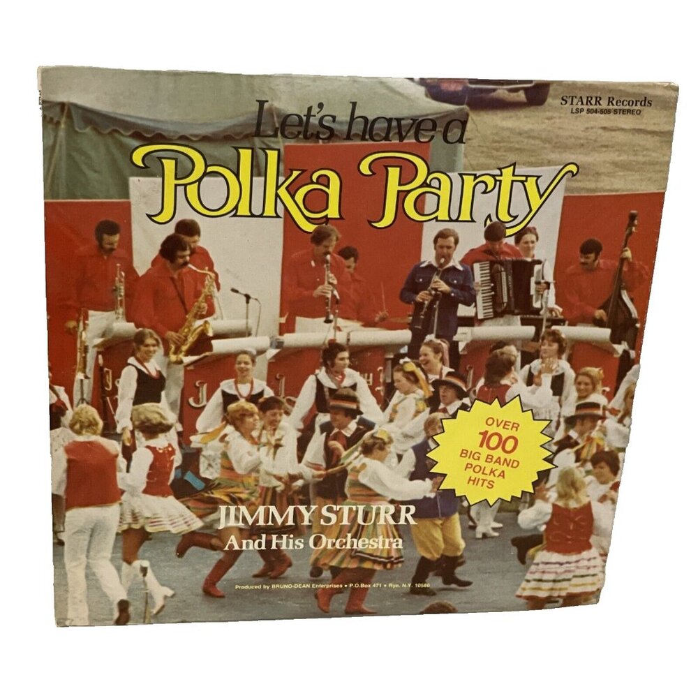 Jimmy Sturr Let's Have A Polka Party (Vinyl, 1979) Starr LSP 504-505 VG+ LP